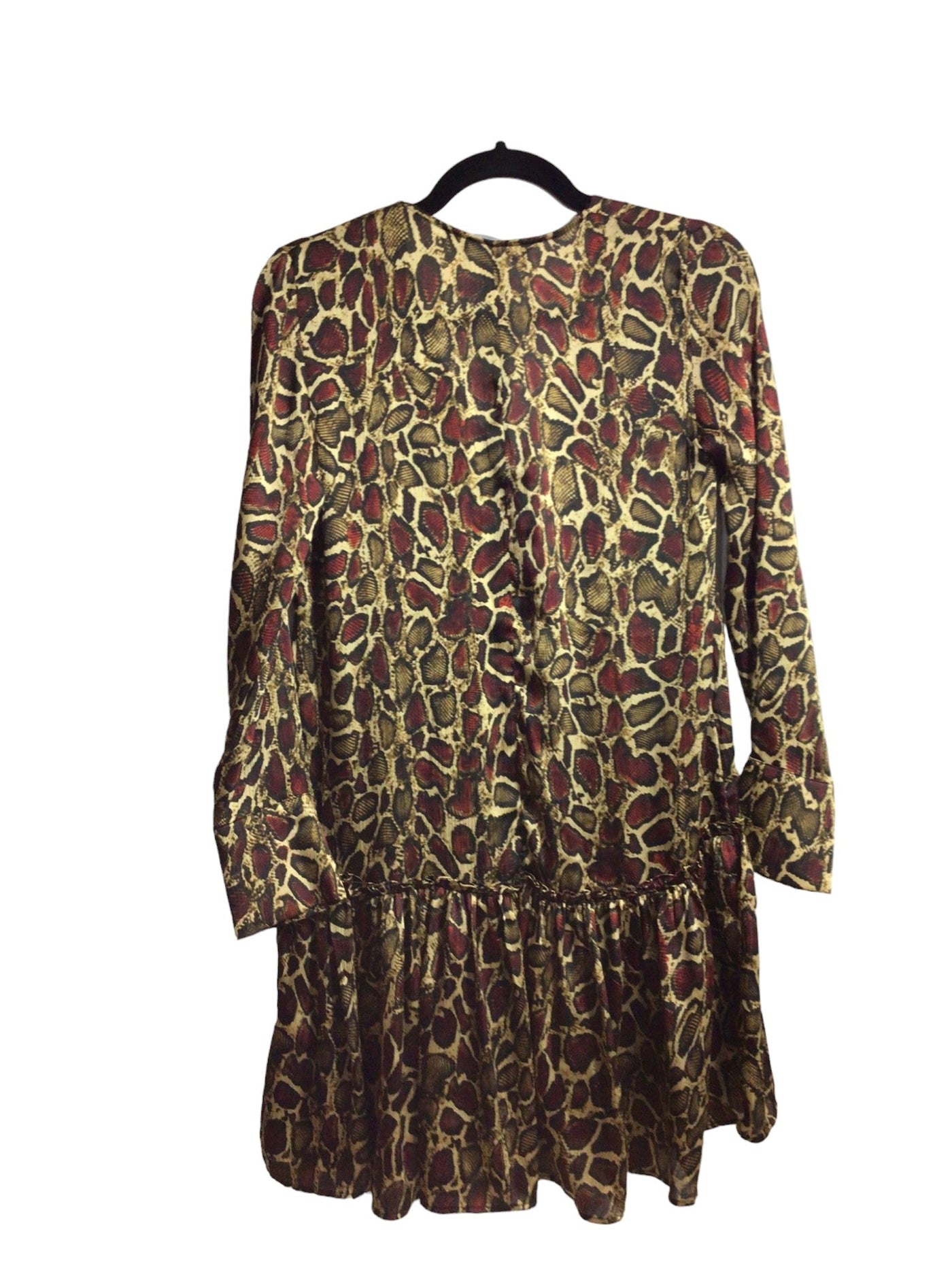 ZARA Women Drop Waist Dresses Regular fit in Brown - Size XS | 11.25 $ KOOP