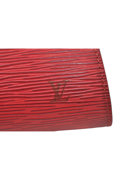 Louis Vuitton Epi Pochette Cosmetic Pouch Purse Red M41114 LV 8089K