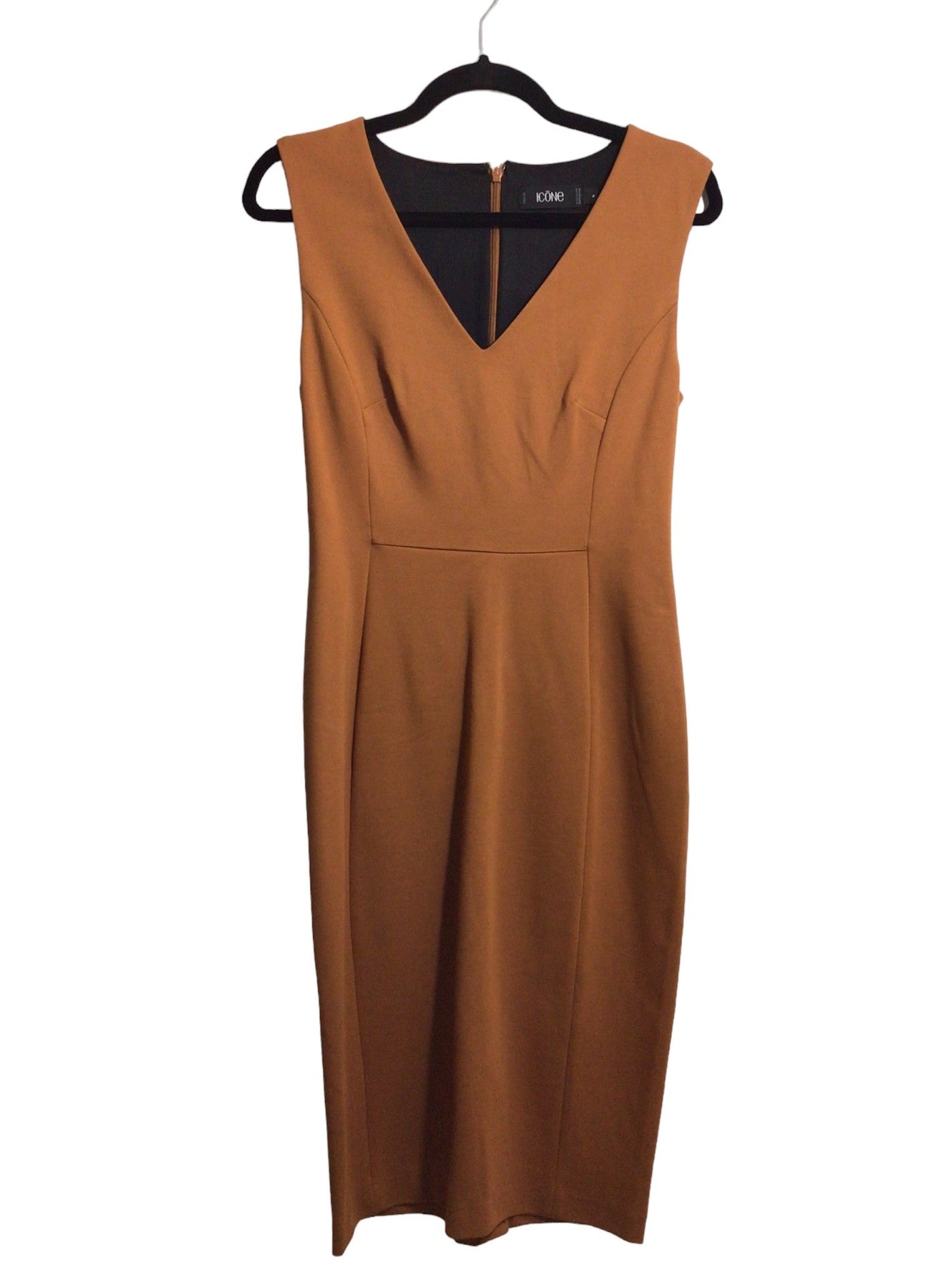 ICÔNE Women Sheath Dresses Regular fit in Brown - Size 6 | 19.99 $ KOOP