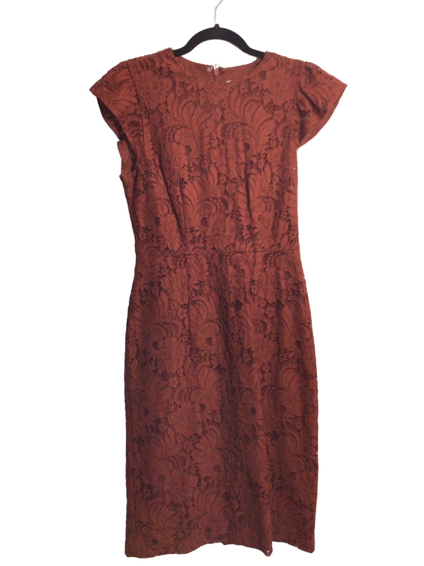 H&M Women Midi Dresses Regular fit in Red - Size 8 | 13.99 $ KOOP