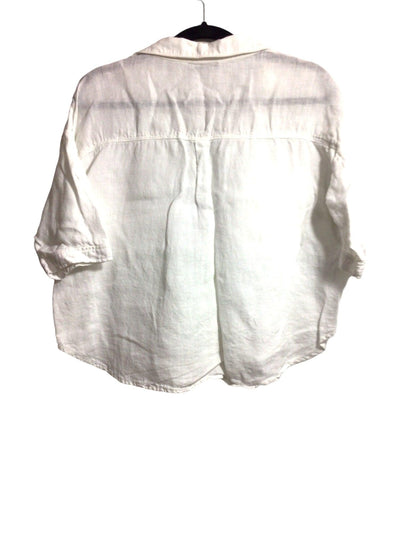 ZARA Women Button Down Tops Regular fit in White - Size M | 13.25 $ KOOP