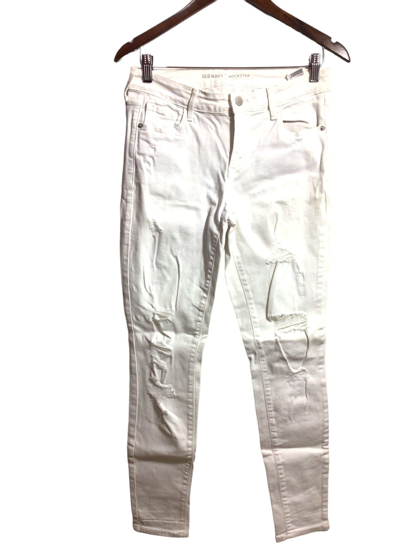 OLD NAVY Women Straight-Legged Jeans Regular fit in White - Size 6 | 11.29 $ KOOP