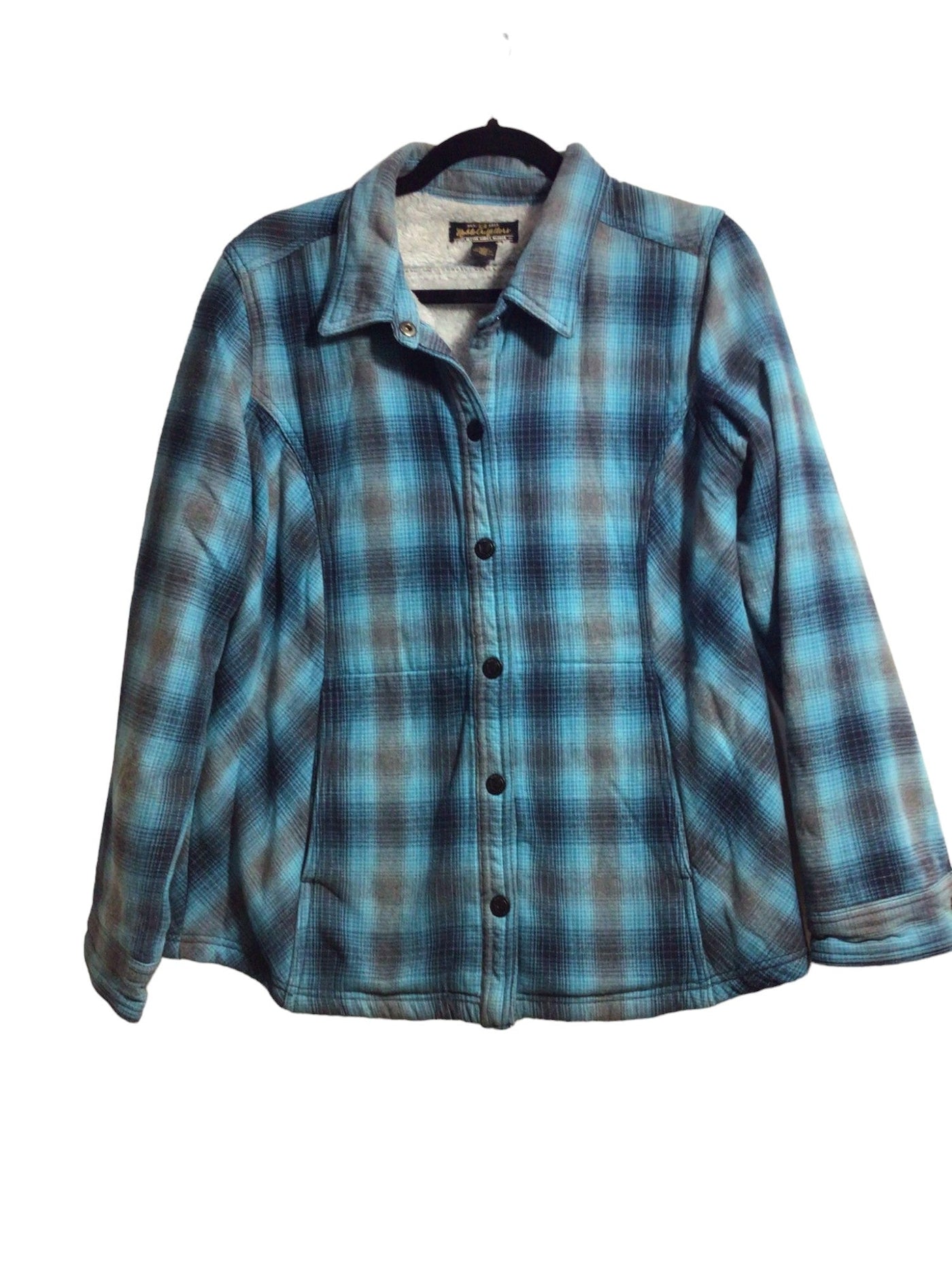 NOBLE OUTFITTERS Women Button Down Tops Regular fit in Blue - Size L | 15 $ KOOP