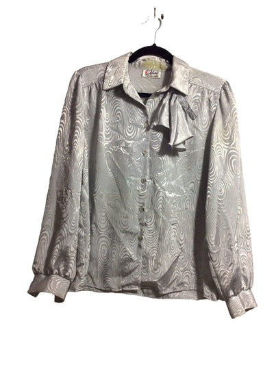 UNBRANDED Women Button Down Tops Regular fit in Gray - Size M | 9.99 $ KOOP