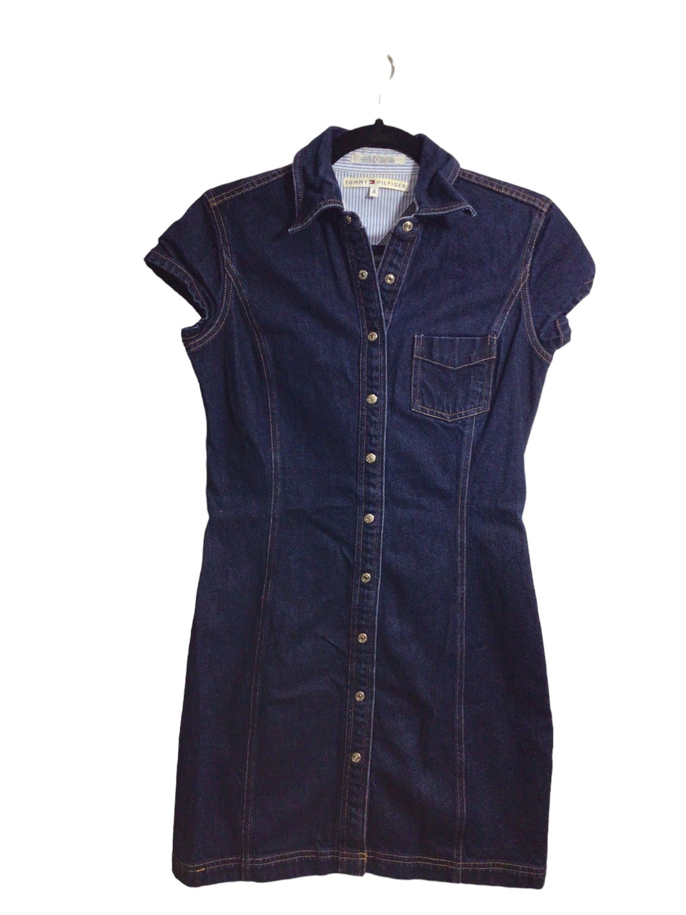 TOMMY HILFIGER Women Drop Waist Dresses Regular fit in Blue - Size 4 | 24.5 $ KOOP