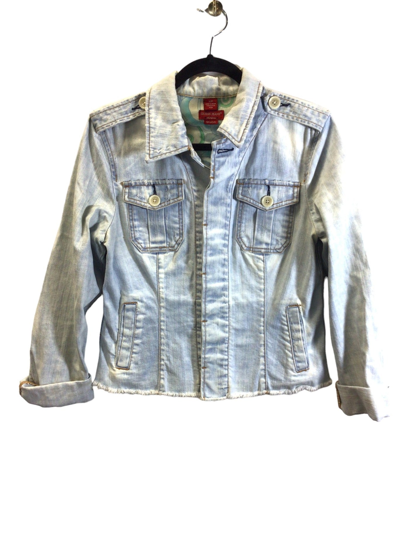 GUESS Women Denim Jackets Regular fit in Blue - Size M | 23.79 $ KOOP