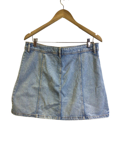 H&M Women Denim Skirts Regular fit in Blue - Size 12 | 12.29 $ KOOP