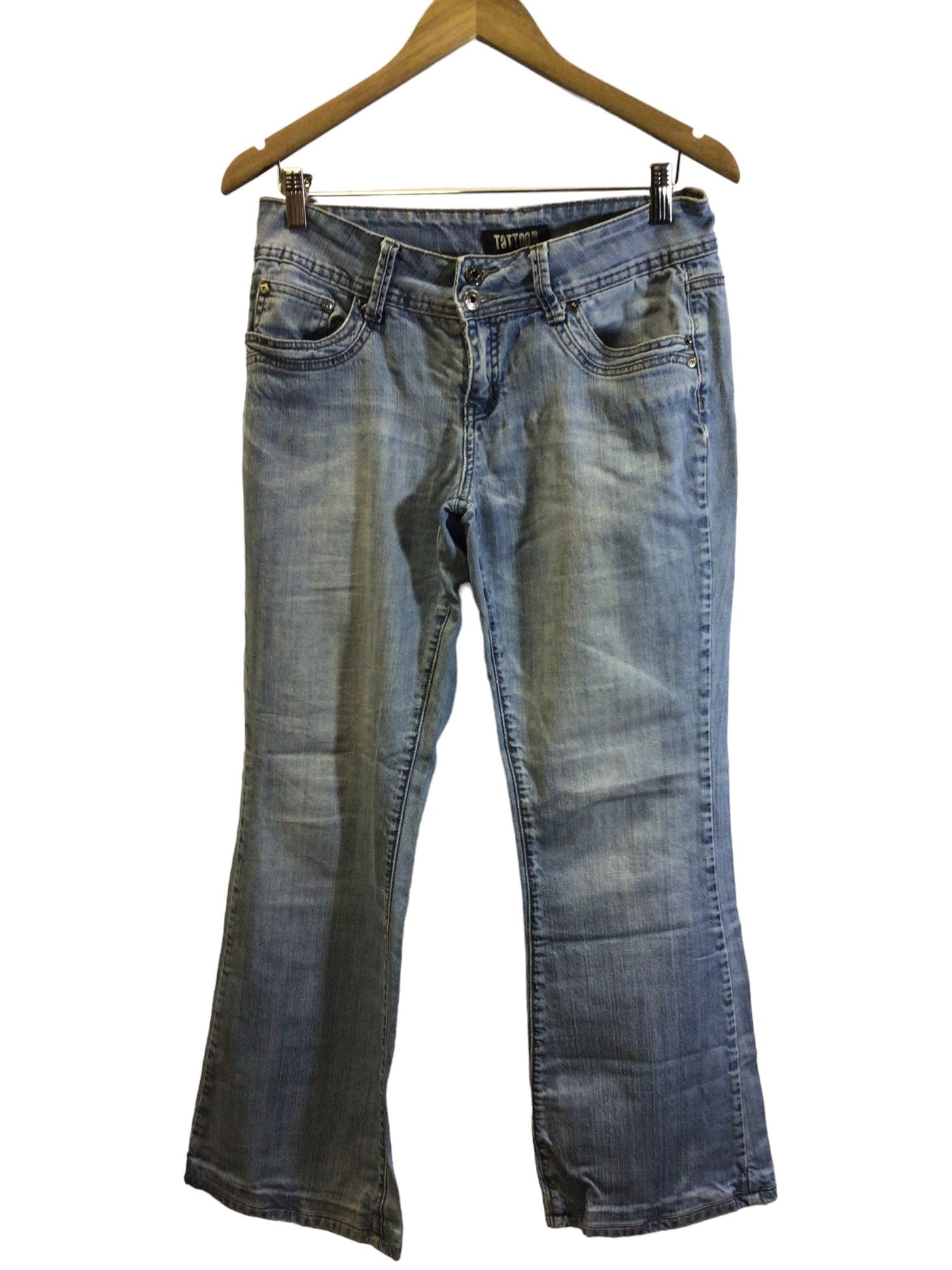 TATTOO JEANS Women Straight-Legged Jeans Regular fit in Blue - Size 29 | 15 $ KOOP
