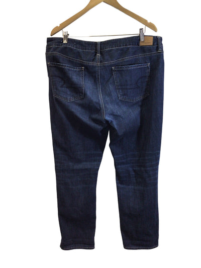 AMERICAN EAGLE Women Straight-Legged Jeans Regular fit in Blue - Size 14 | 16.9 $ KOOP