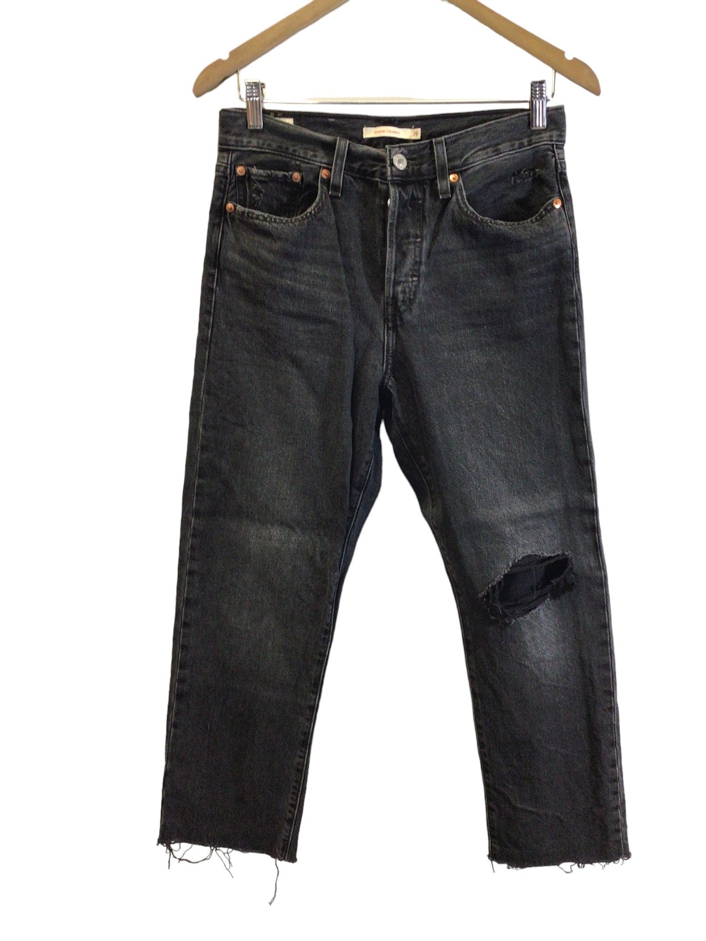 LEVI'S Women Straight-Legged Jeans Regular fit in Gray - Size 28x26 | 25.99 $ KOOP