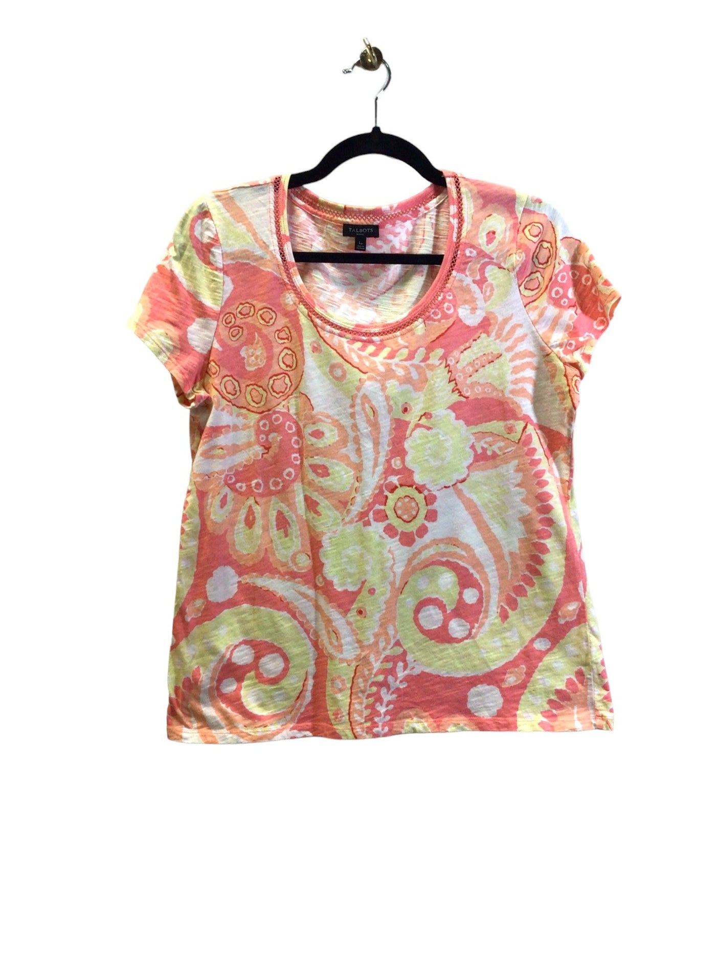 TALBOTS Women T-Shirts Regular fit in Pink - Size L | 17.5 $ KOOP
