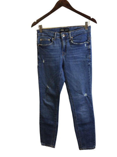 ZARA Women Straight-Legged Jeans Regular fit in Blue - Size 6 | 16 $ KOOP