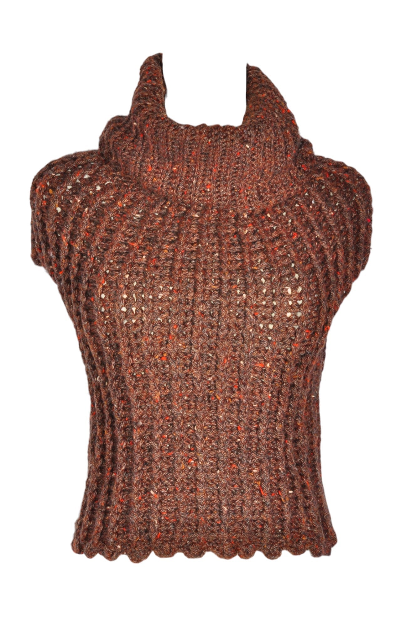 UNBRANDED Women Knit Tops Regular fit in Brown - Size M | 9.99 $ KOOP
