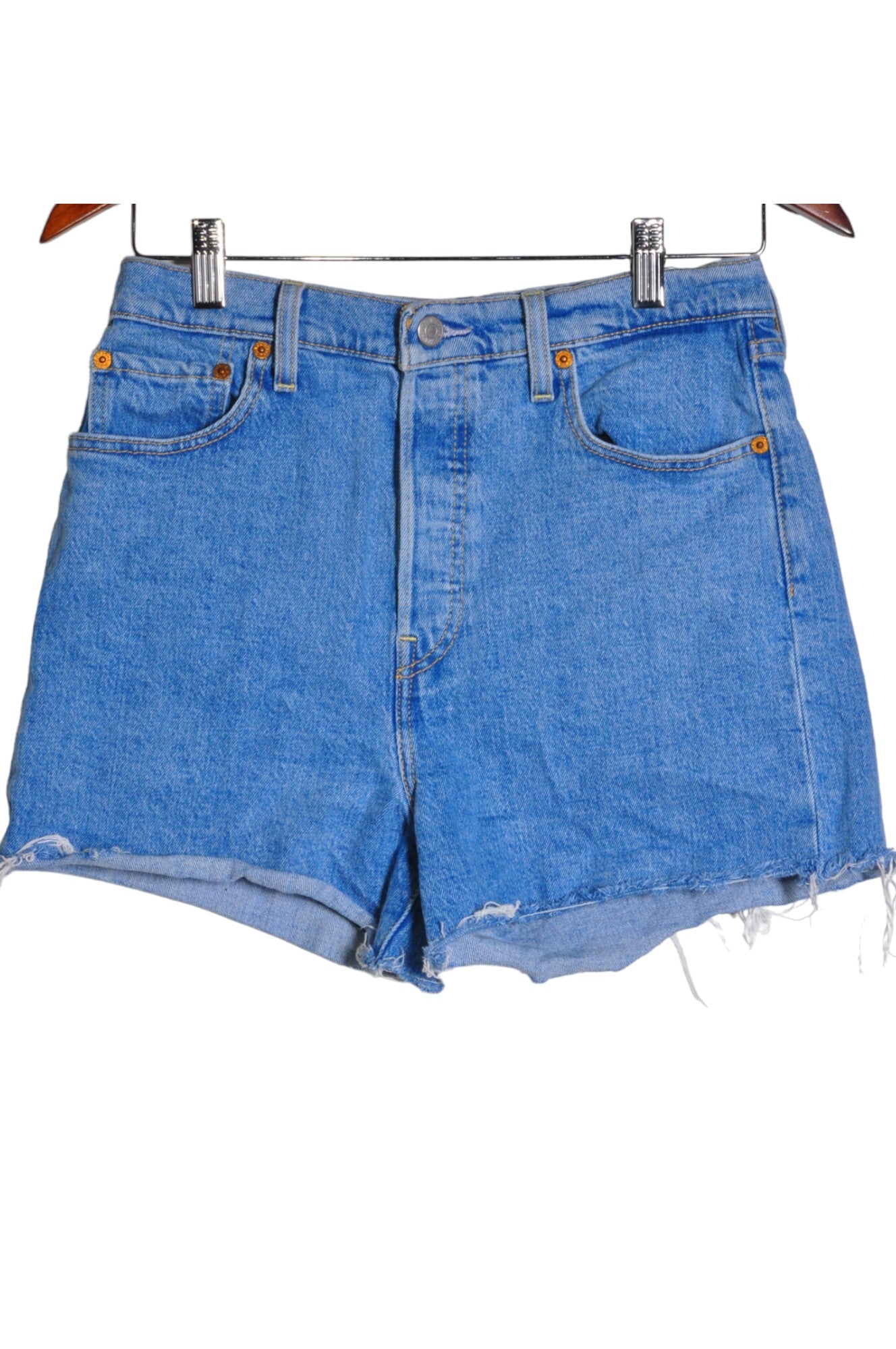 LEVI'S Women Denim Shorts Regular fit in Blue - Size 28 | 24 $ KOOP