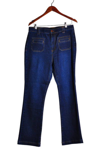 TRIBAL JEANS Women Straight-Legged Jeans Regular fit in Blue - Size 10 | 15 $ KOOP