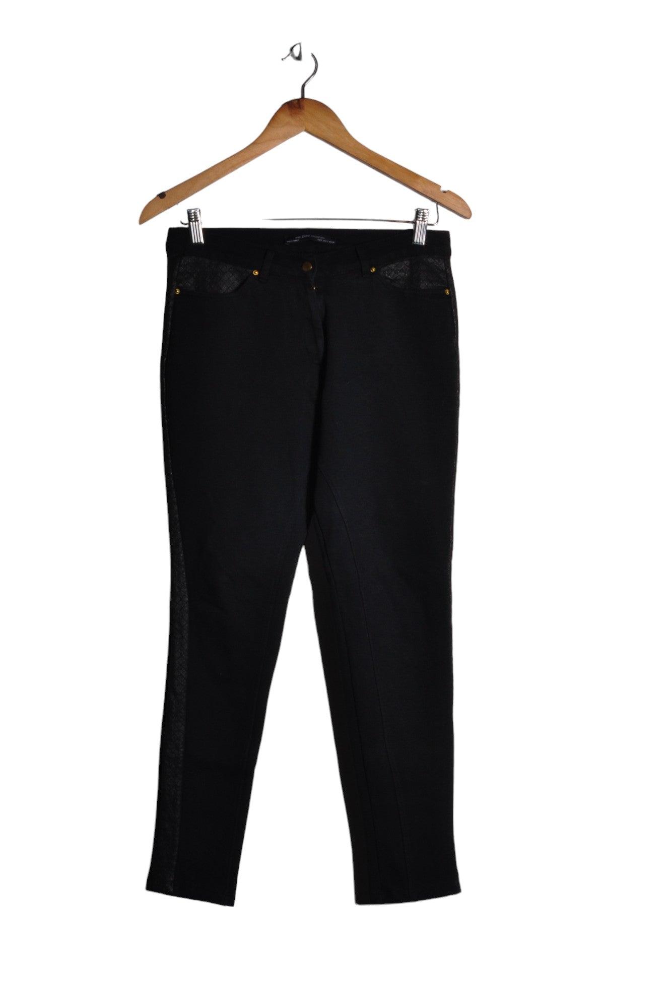 ZARA Women Work Pants Regular fit in Black - Size S | 18.99 $ KOOP