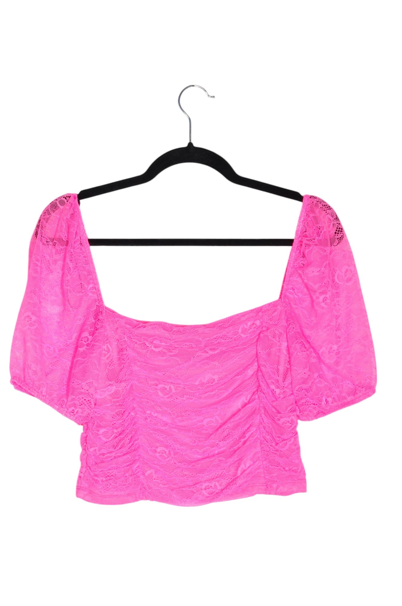 FOREVER 21 Women Crop Tops Regular fit in Pink - Size L | 12.3 $ KOOP