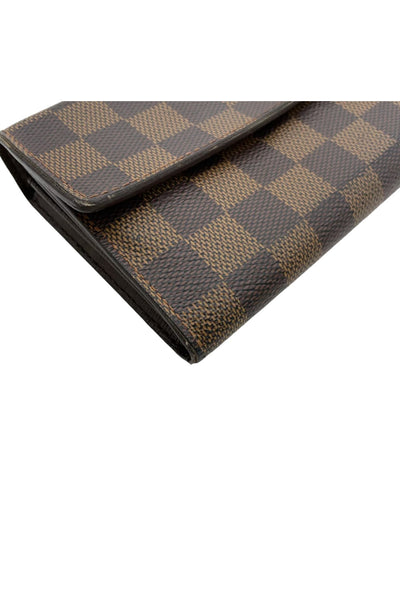 Louis vuitton Damier Ebene Pochette Porte Monnaie Carte Credit M61725 W/ Box SK090150