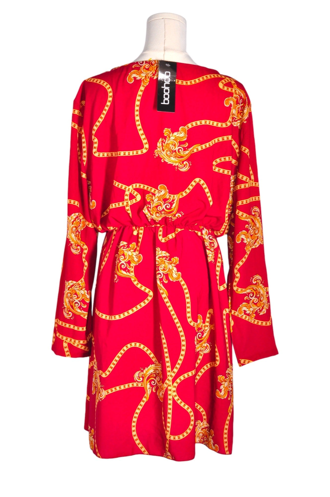 BOOHOO Women Wrap Dresses Regular fit in Red - Size 16 | 24.39 $ KOOP