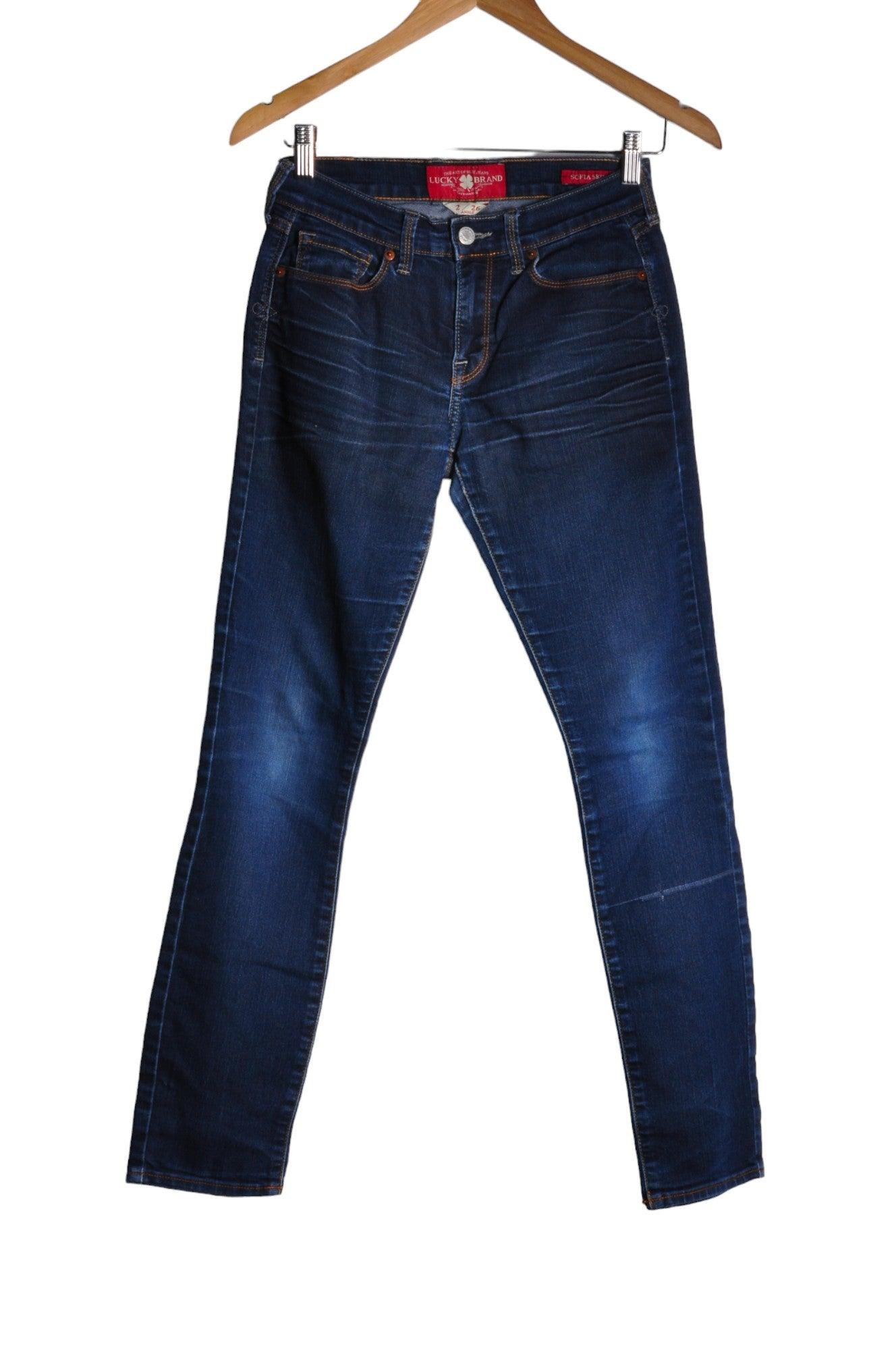 LUCKY BRAND Women Straight-Legged Jeans Regular fit in Blue - Size 26 | 14.4 $ KOOP