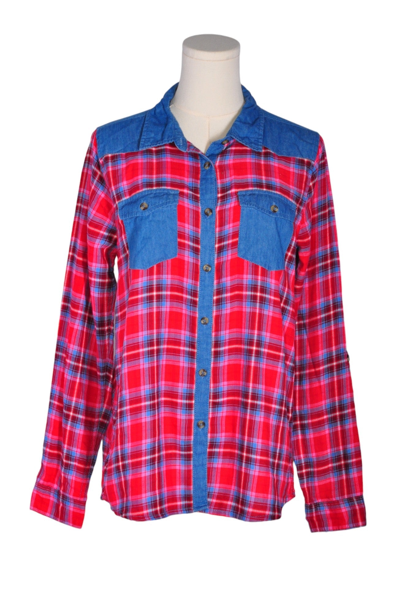 BLUE CRUSH Women Button Down Tops Regular fit in Pink - Size M | 13.25 $ KOOP