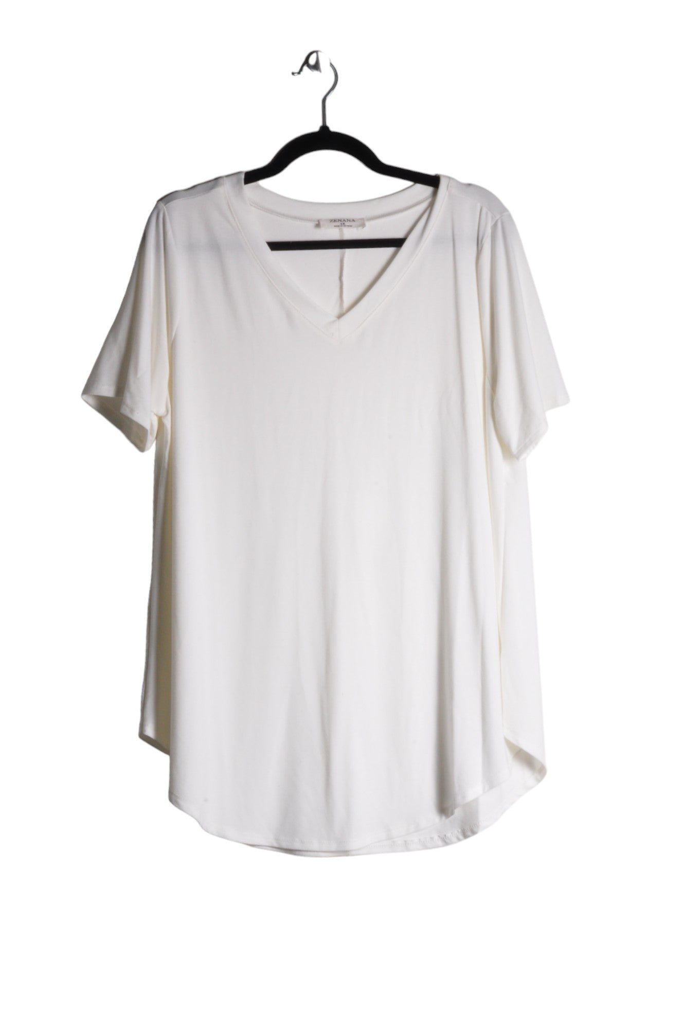 ZENANA Women T-Shirts Regular fit in White - Size L, 1X, 2X | 9.99 $ KOOP