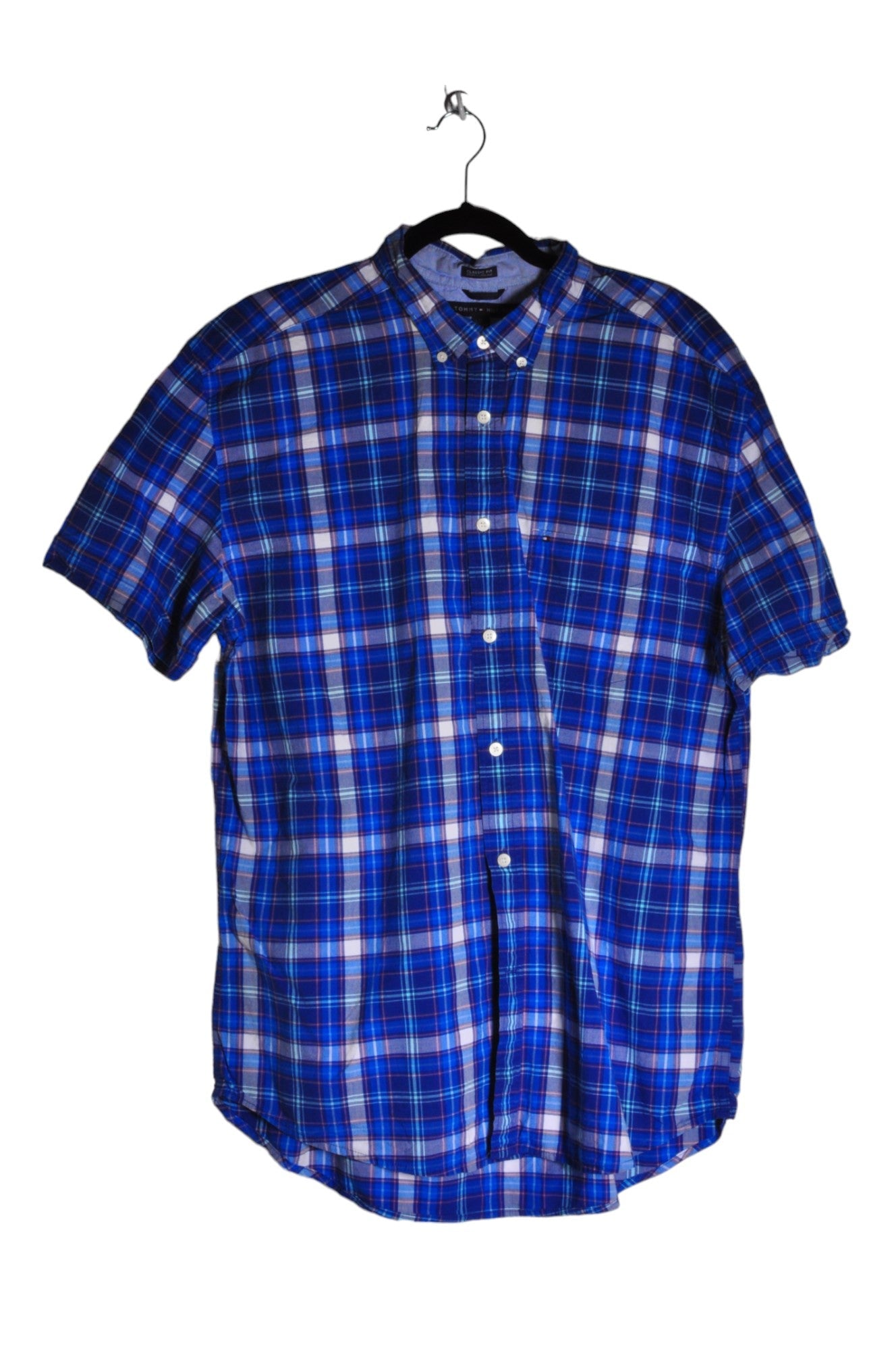 TOMMY HILFIGER Men Button Down Tops Regular fit in Blue - Size XL | 24.5 $ KOOP