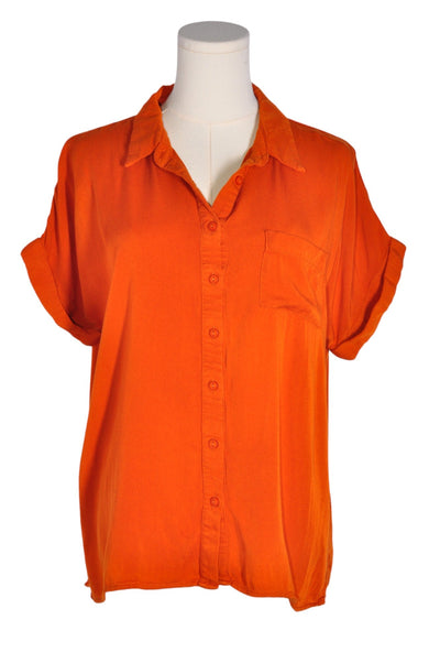 LULUS Women Button Down Tops Regular fit in Orange - Size M | 18.7 $ KOOP