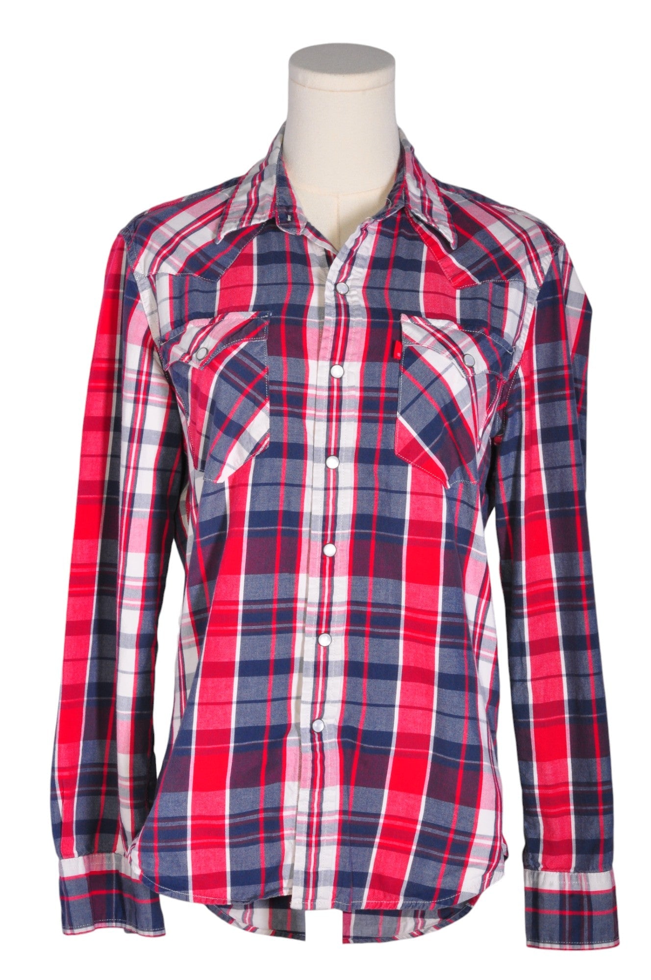 UNBRANDED Women Button Down Tops Regular fit in Red - Size S | 9.99 $ KOOP