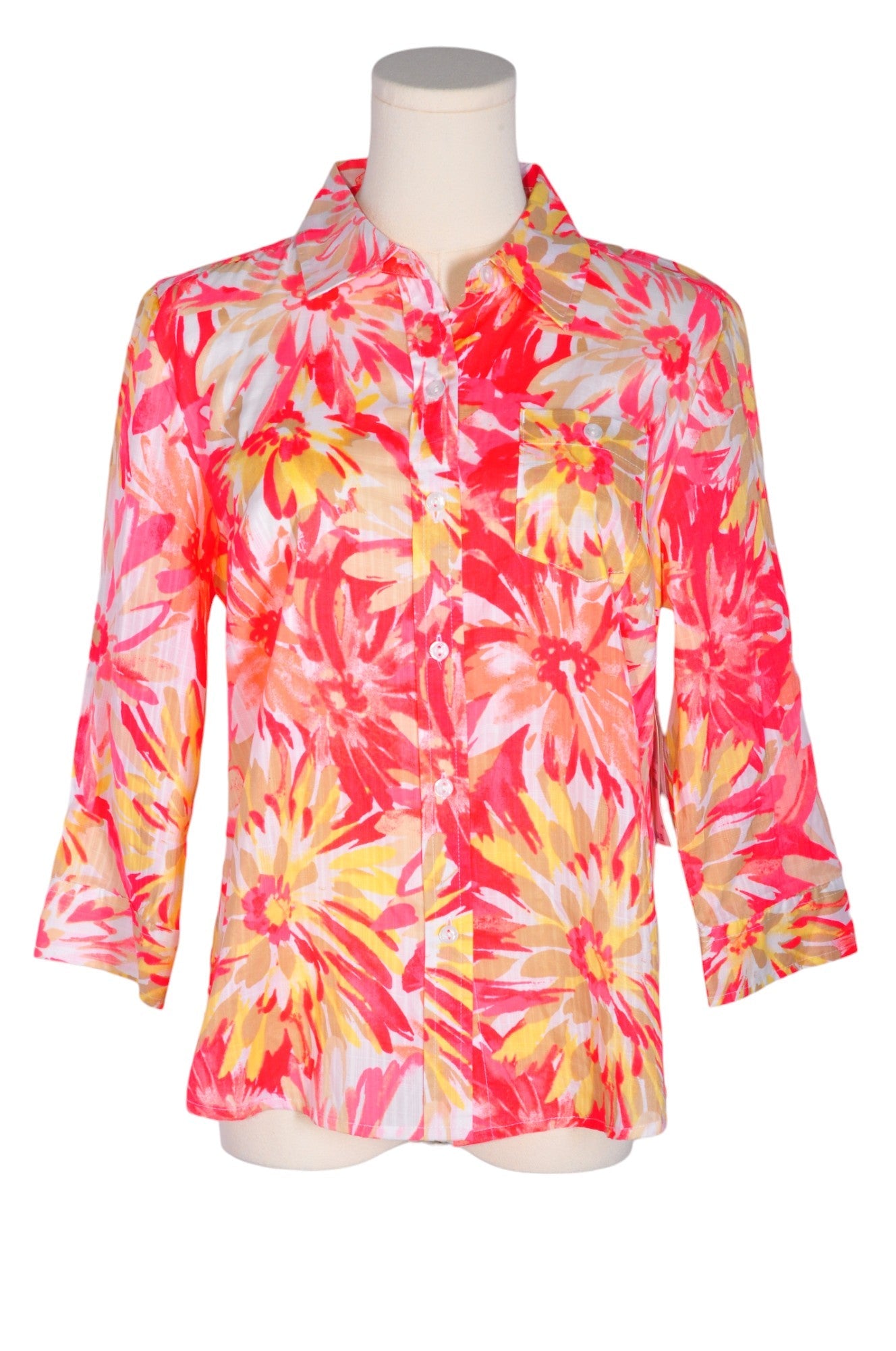 KAREN SCOTT Women Button Down Tops Regular fit in Pink - Size S | 13.2 $ KOOP