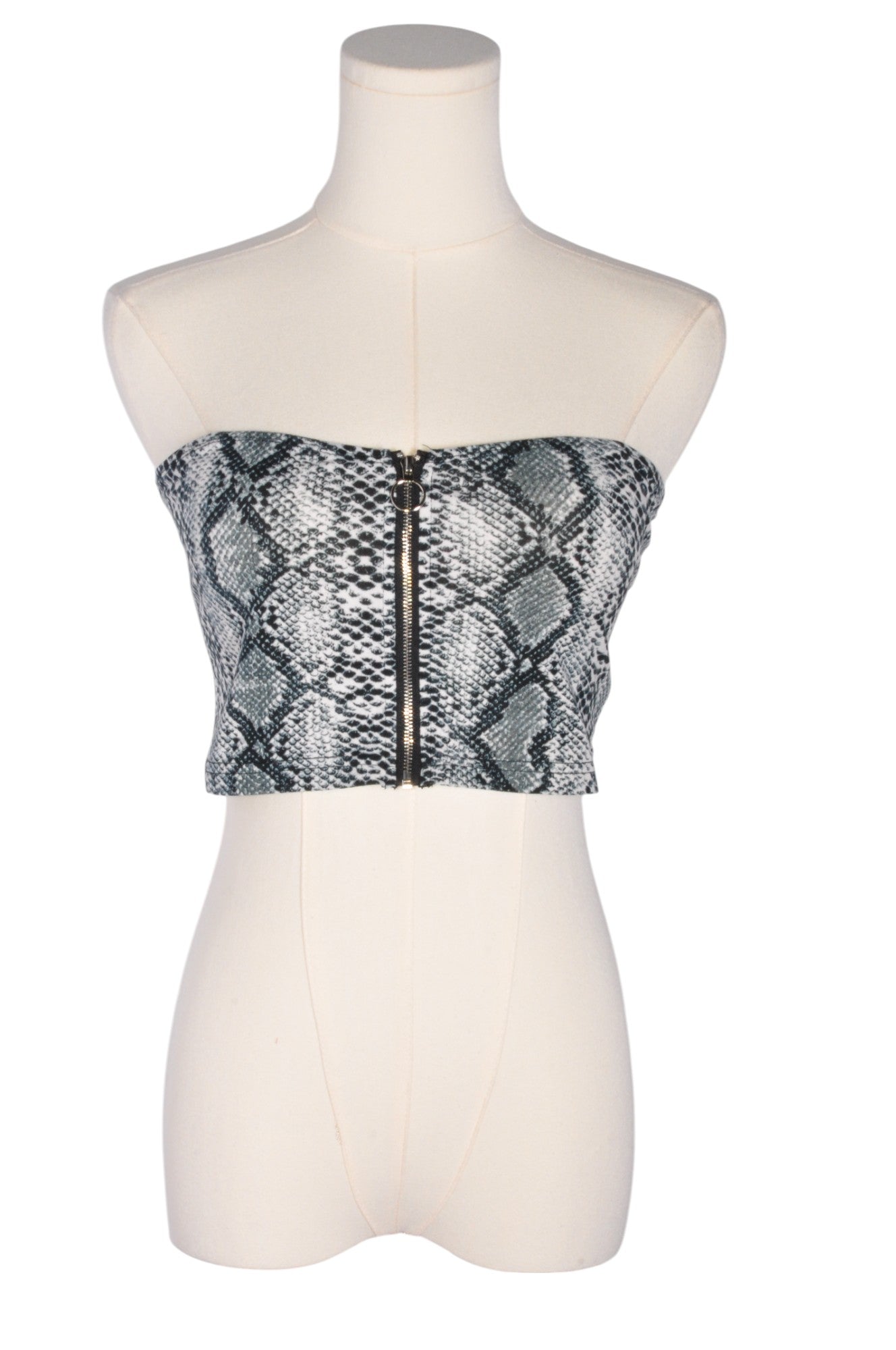 UNBRANDED Women Crop Tops Regular fit in Gray - Size M | 9.99 $ KOOP