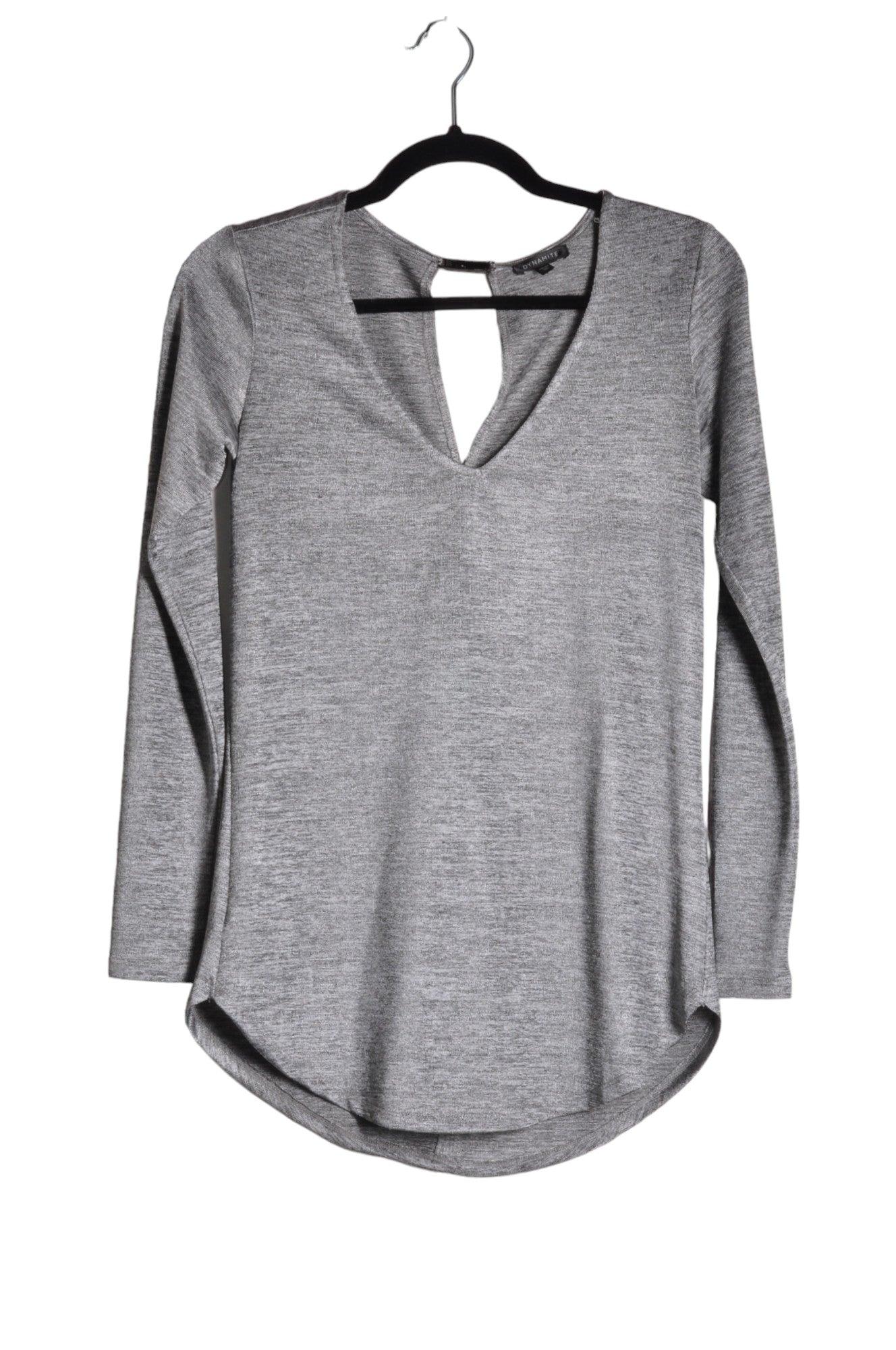 DYNAMITE Women T-Shirts Regular fit in Gray - Size 7 | 11.15 $ KOOP