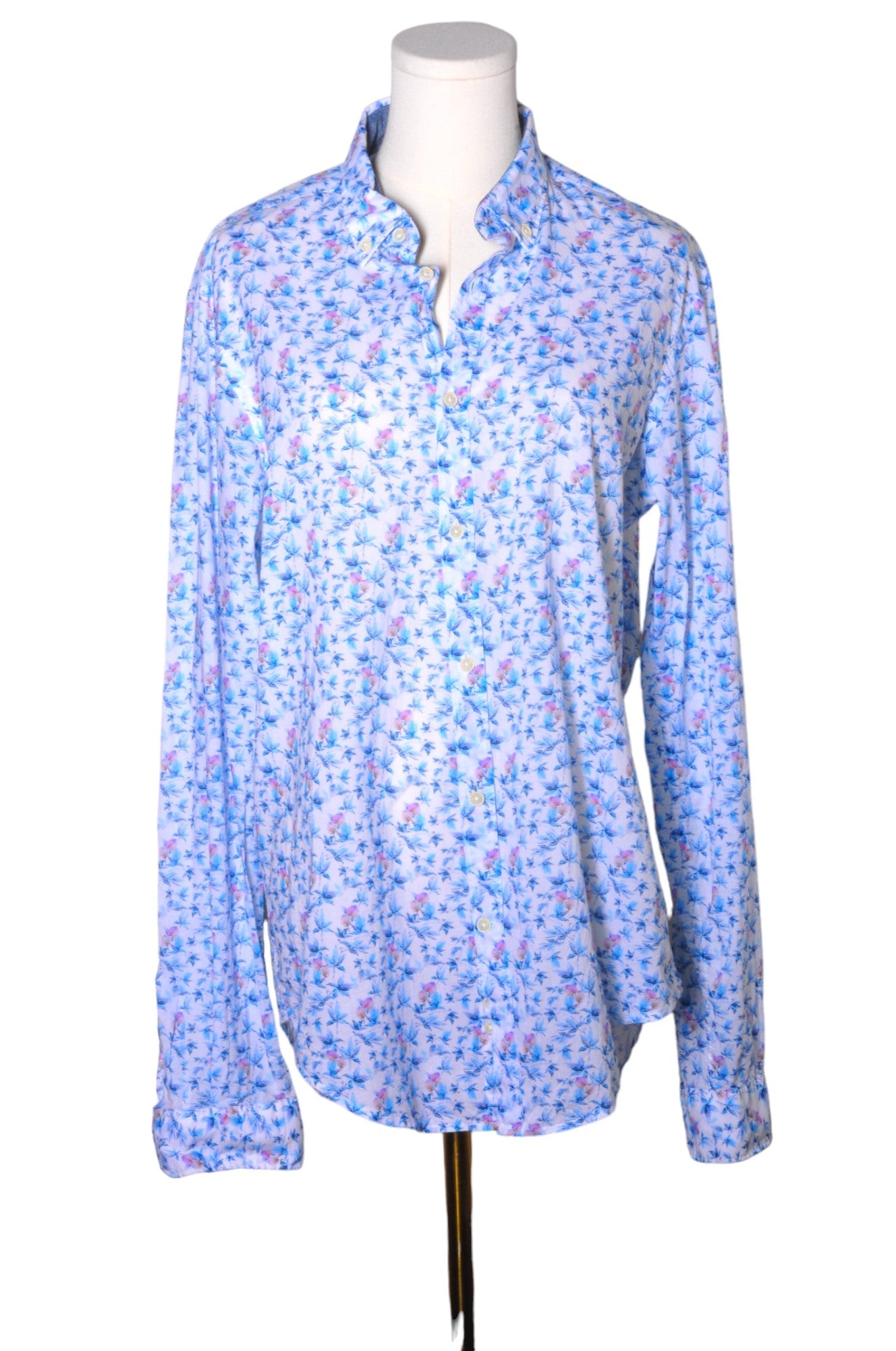 ZARA Women Button Down Tops Regular fit in Blue - Size M | 14.29 $ KOOP