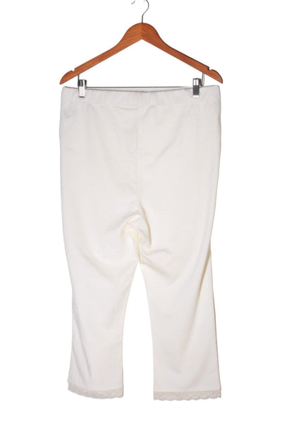 UNBRANDED Women Work Pants Regular fit in White - Size 16 | 14.99 $ KOOP