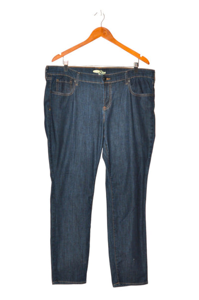 OLD NAVY Women Straight-Legged Jeans Regular fit in Blue - Size 16 | 11.29 $ KOOP