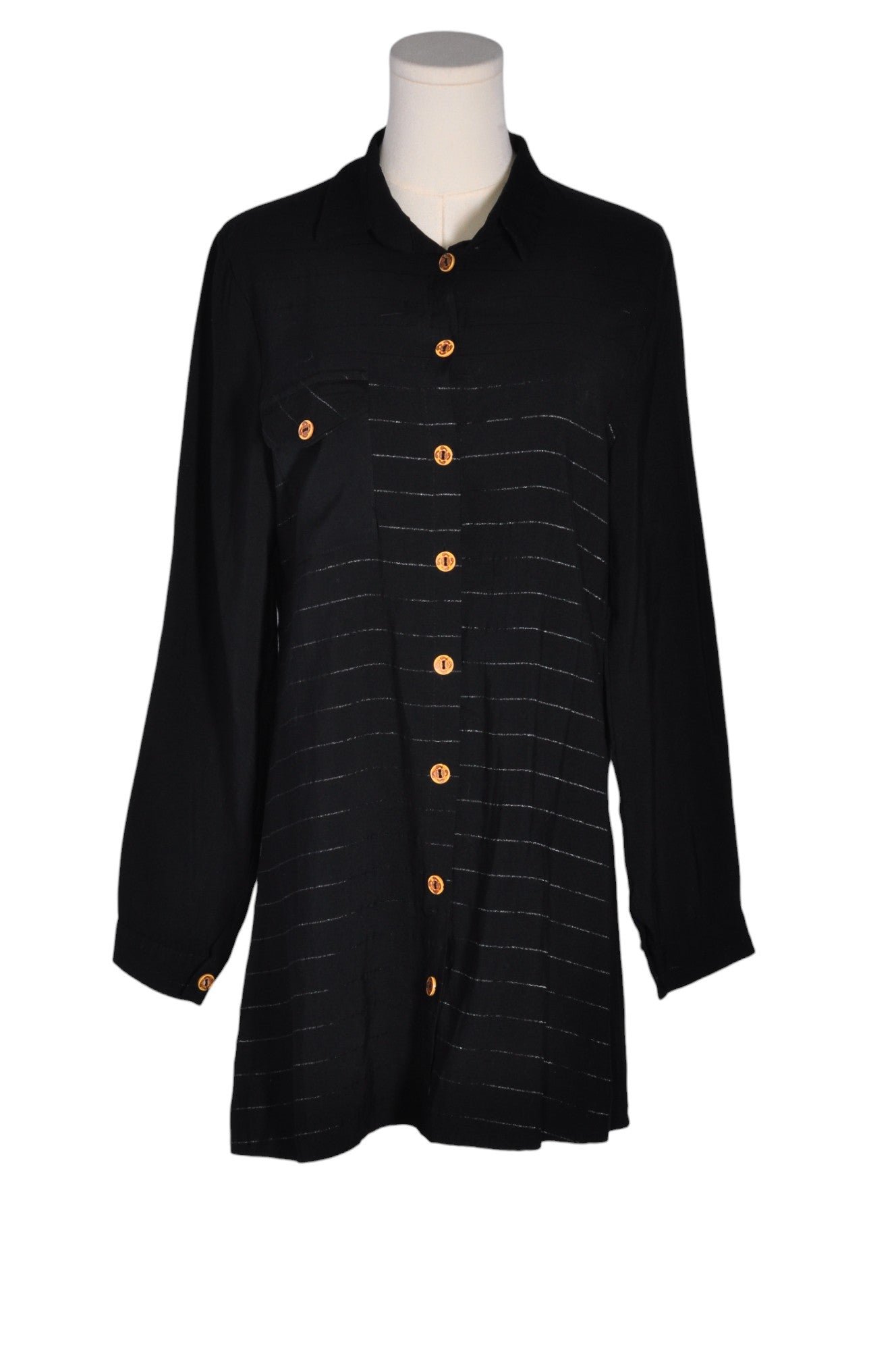 MAVI ROSA Women Button Down Tops Regular fit in Black - Size 38 | 13.25 $ KOOP