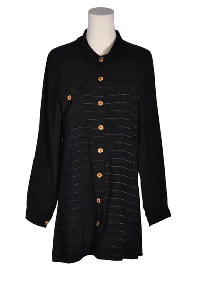 MAVI ROSA Women Button Down Tops Regular fit in Black - Size 38 | 13.25 $ KOOP