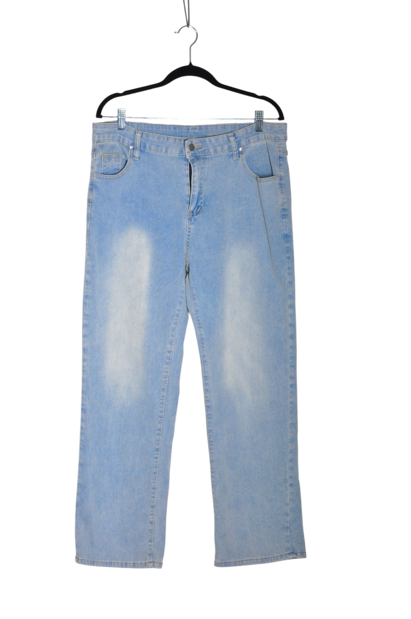UNBRANDED Women Straight-Legged Jeans Regular fit in Blue - Size L | 14.4 $ KOOP