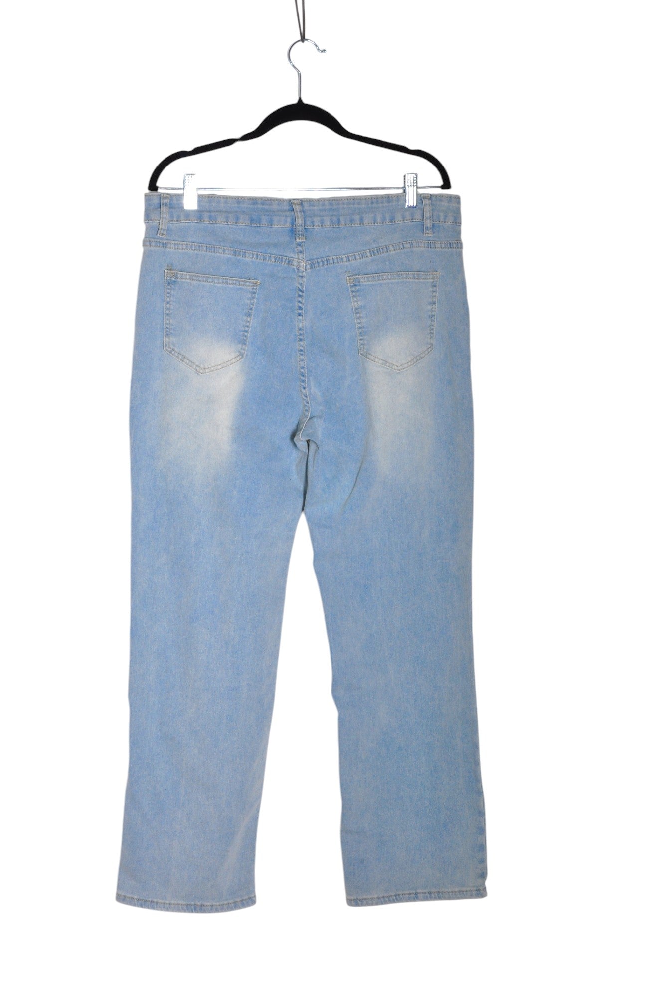 UNBRANDED Women Straight-Legged Jeans Regular fit in Blue - Size L | 14.4 $ KOOP