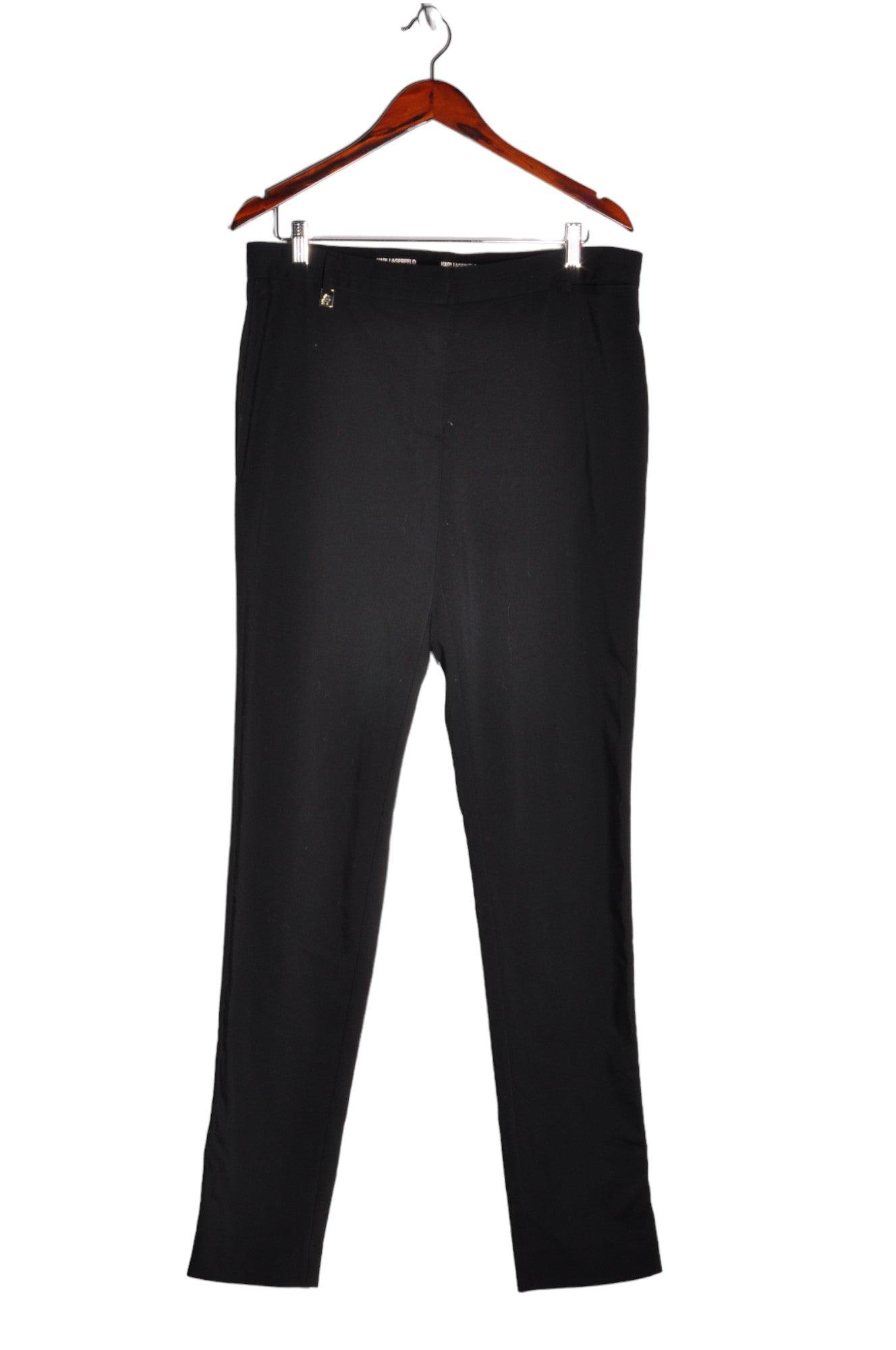 KARL LAGERFELD Women Work Pants Regular fit in Black - Size 14 | 79.99 $ KOOP