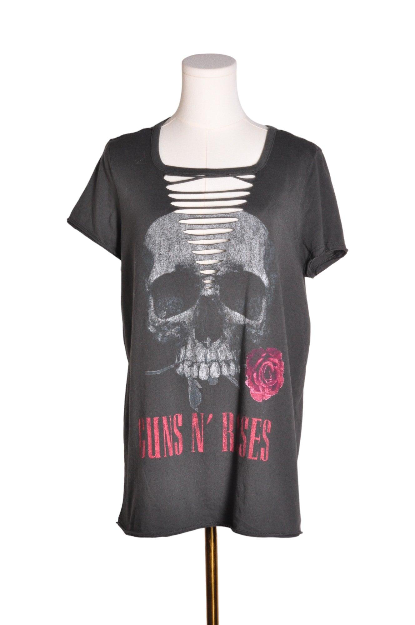 GUNS & ROSES Women T-Shirts Regular fit in Gray - Size 0 | 13.25 $ KOOP