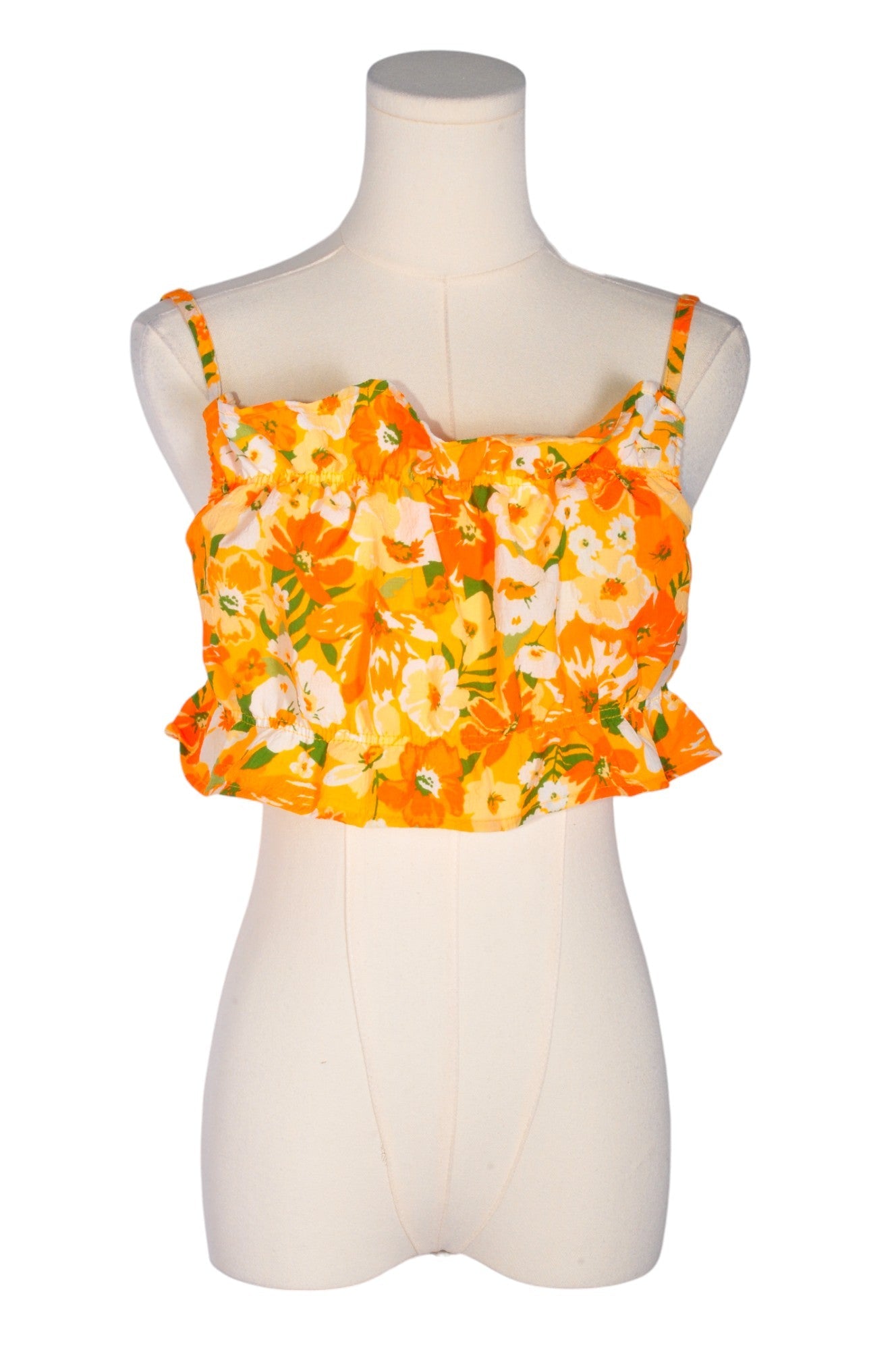 H&M Women Crop Tops Regular fit in Orange - Size 8 | 9.99 $ KOOP