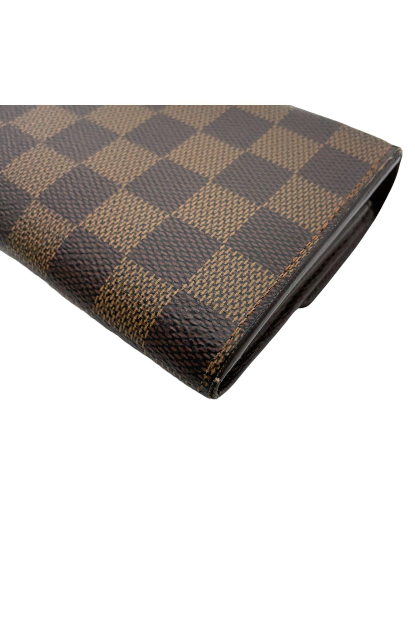 Louis vuitton Damier Ebene Pochette Porte Monnaie Carte Credit M61725 W/ Box SK090150