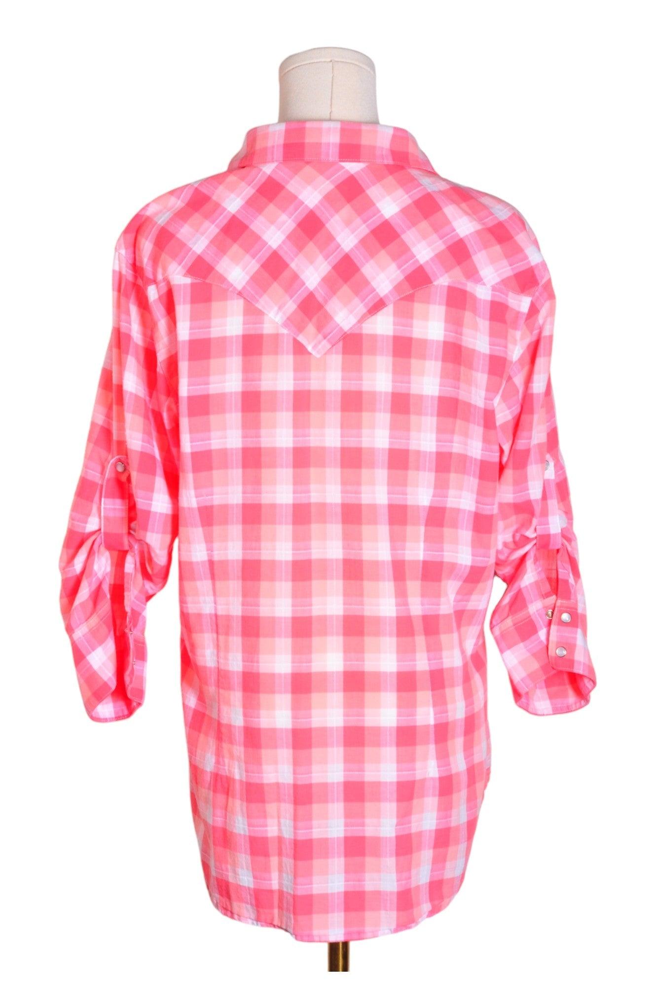 WRANGLER Women Button Down Tops Regular fit in Pink - Size L | 13.25 $ KOOP