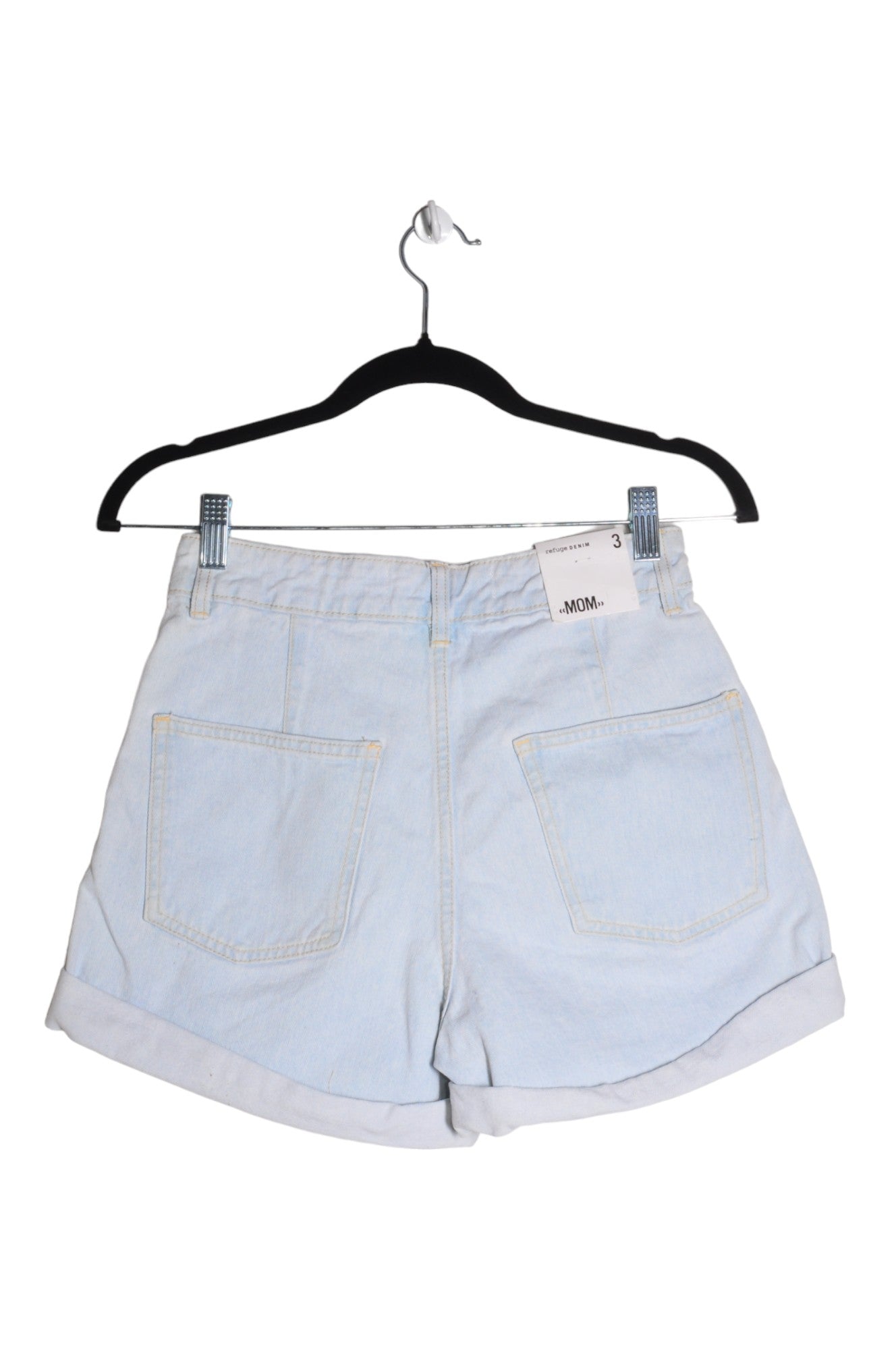 REFUGE DENIM Women Denim Shorts Regular fit in Blue - Size 3 | 9.99 $ KOOP