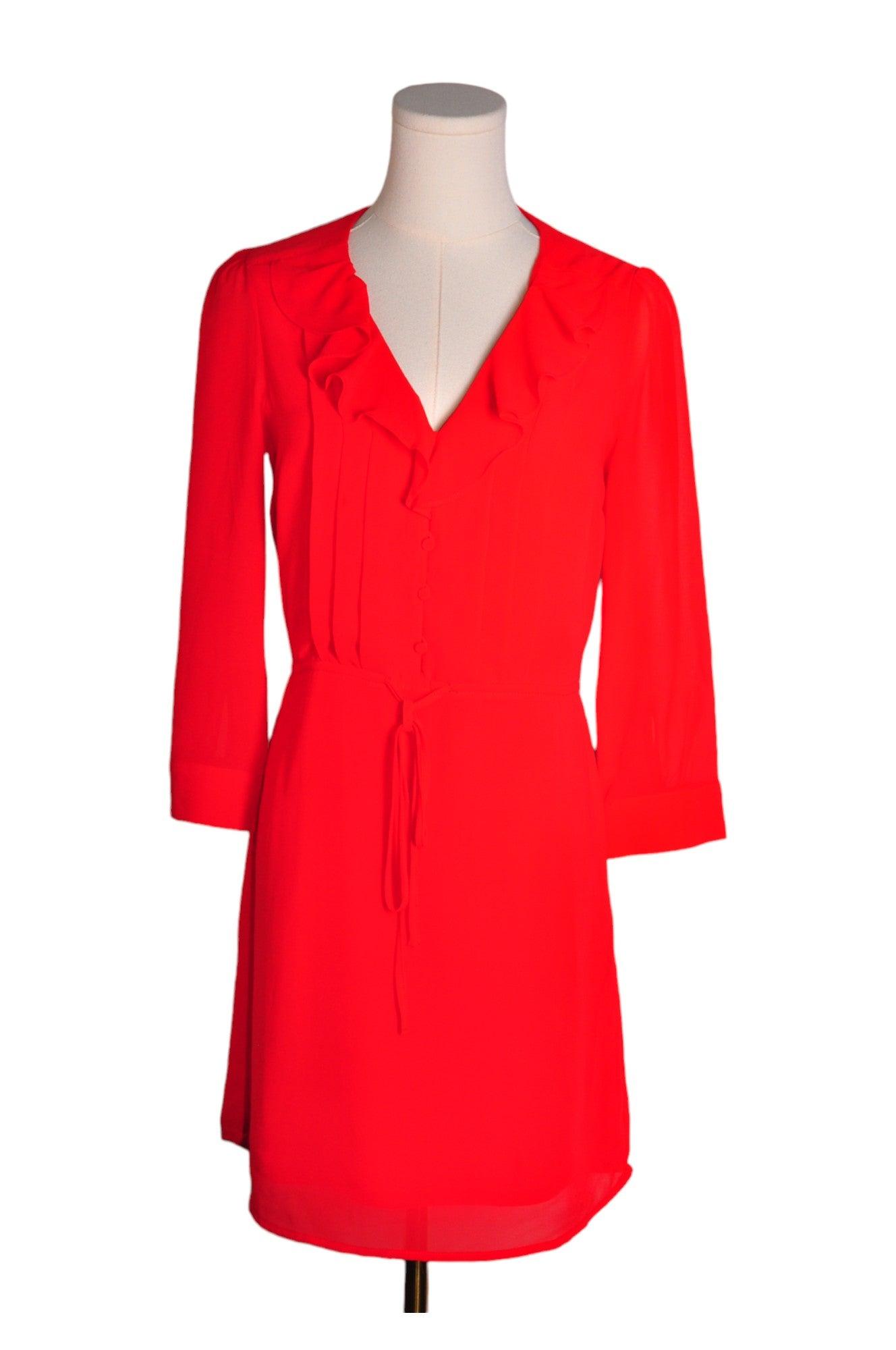 H&M Women Wrap Dresses Regular fit in Red - Size 4 | 13.99 $ KOOP