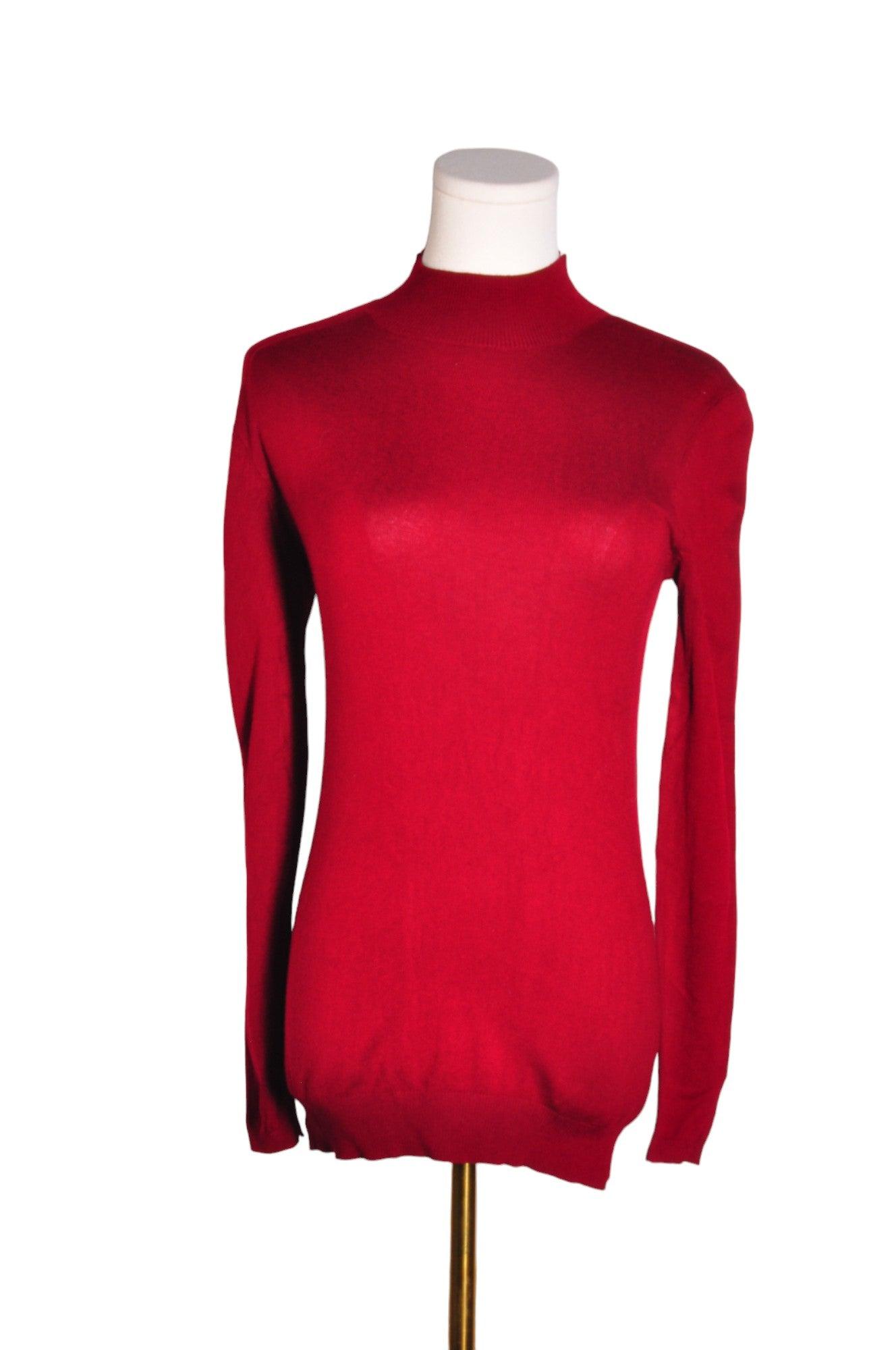 SUZY SHIER Women Turtleneck Tops Regular fit in Red - Size S | 14.4 $ KOOP