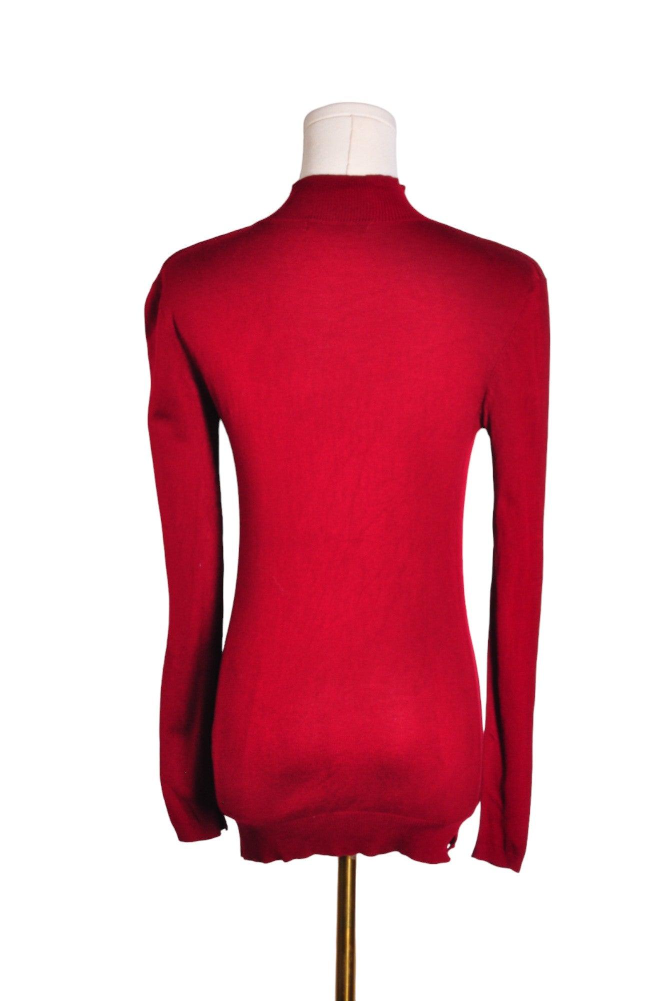 SUZY SHIER Women Turtleneck Tops Regular fit in Red - Size S | 14.4 $ KOOP