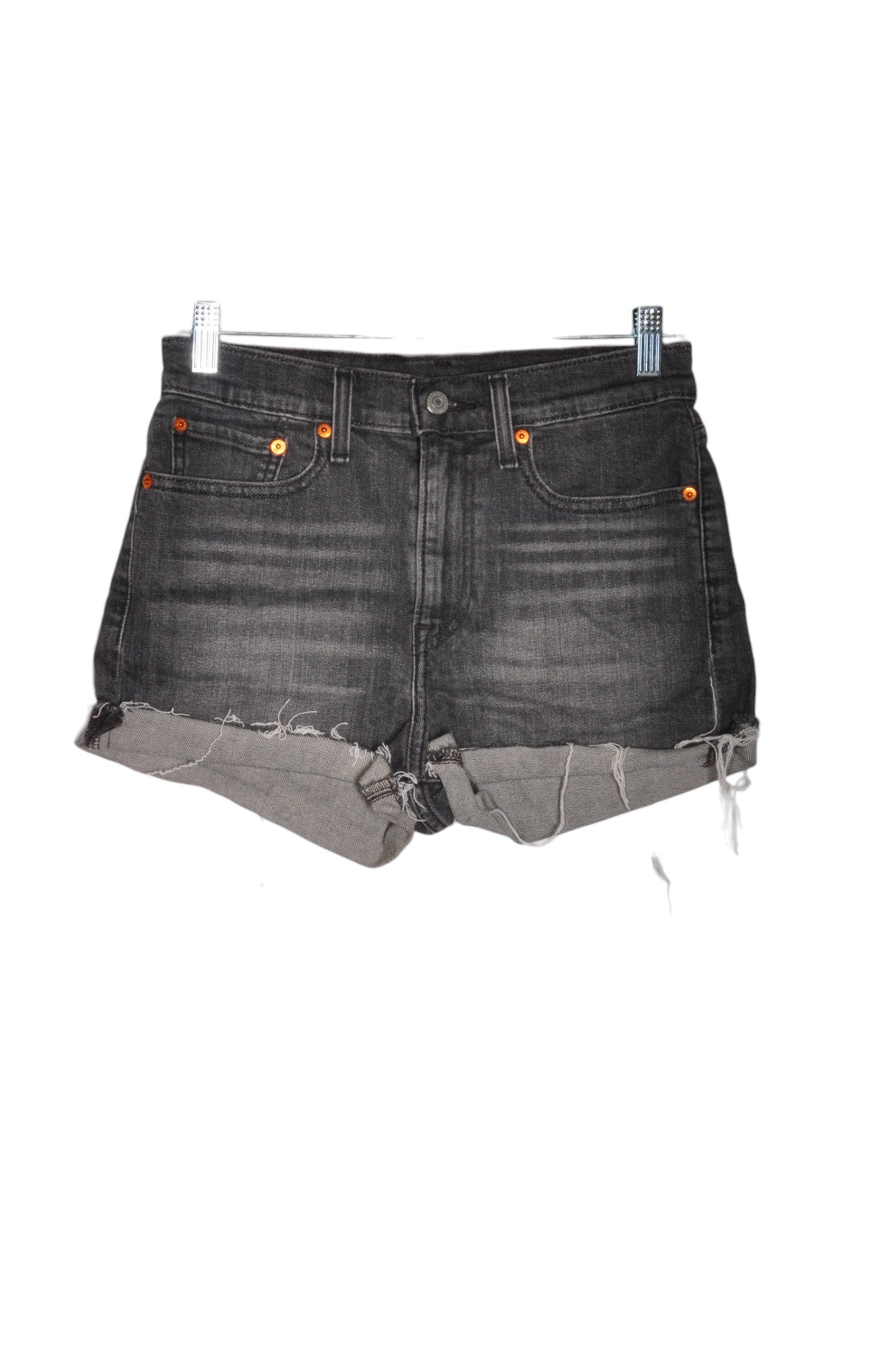 LEVI'S Women Denim Shorts Regular fit in Black - Size 28 | 24 $ KOOP