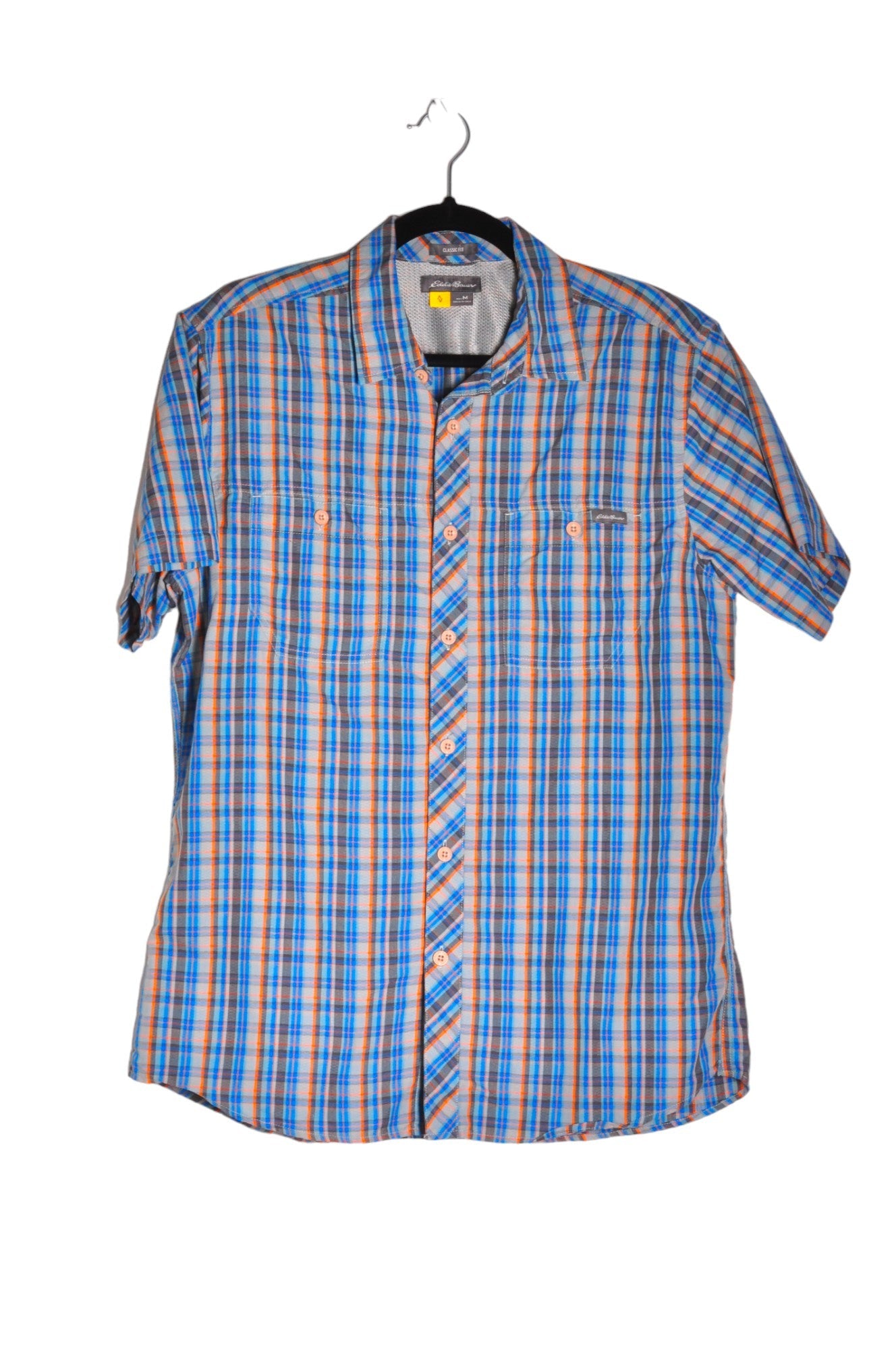 EDDIE BAUER Men Button Down Tops Regular fit in Blue - Size M | 15.14 $ KOOP